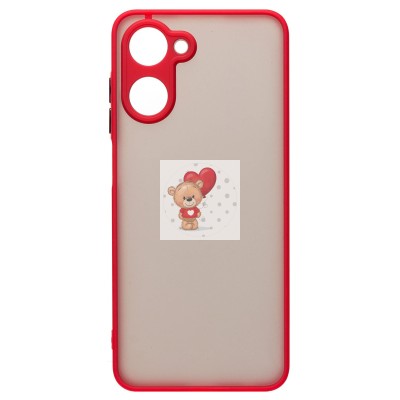 Чехол-накладка для OPPO realme 10 4G (красный) - PC041