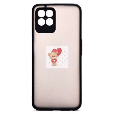 Чехол-накладка для OPPO realme 8i (черный/черный) - PC041