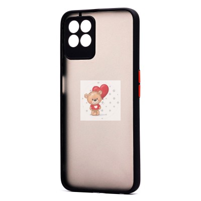 Чехол-накладка для OPPO realme 8i (черный/черный) - PC041