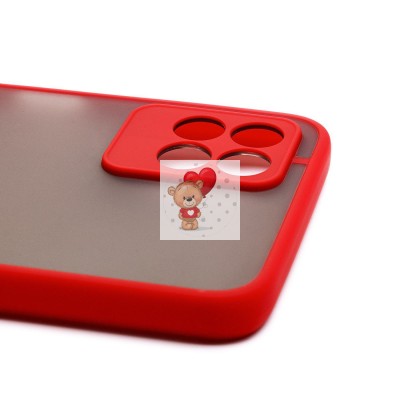 Чехол-накладка для OPPO realme 8i (красный/черный) - PC041 Чехол-накладка для OPPO realme 8i (красный/черный) - PC041