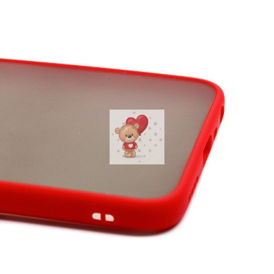 Чехол-накладка для OPPO realme 8i (красный/черный) - PC041 Чехол-накладка для OPPO realme 8i (красный/черный) - PC041