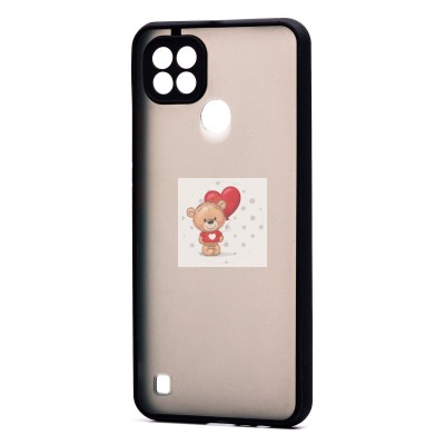 Чехол-накладка для OPPO realme C21 (черный/черный) - PC041