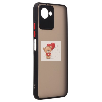 Чехол-накладка для OPPO realme C30 (черный/черный) - PC041 Чехол-накладка для OPPO realme C30 (черный/черный) - PC041