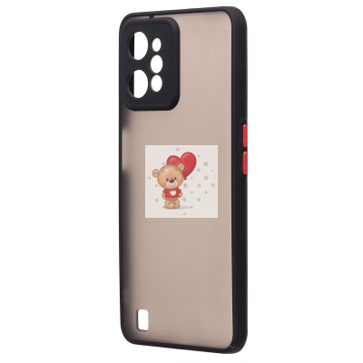 Чехол-накладка для OPPO realme C31 (черный/черный) - PC041 Чехол-накладка для OPPO realme C31 (черный/черный) - PC041