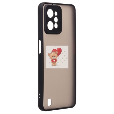 Чехол-накладка для OPPO realme C31 (черный/черный) - PC041 Чехол-накладка для OPPO realme C31 (черный/черный) - PC041