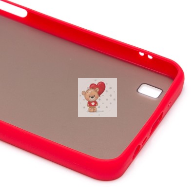 Чехол-накладка для OPPO realme C31 (красный/черный) - PC041 Чехол-накладка для OPPO realme C31 (красный/черный) - PC041