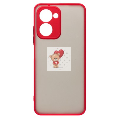 Чехол-накладка для OPPO realme C33 (красный) - PC041