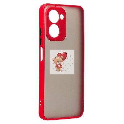 Чехол-накладка для OPPO realme C33 (красный) - PC041 Чехол-накладка для OPPO realme C33 (красный) - PC041