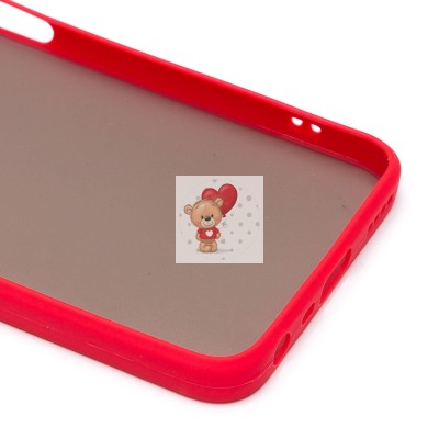 Чехол-накладка для OPPO realme C35 (красный/черный) - PC041 Чехол-накладка для OPPO realme C35 (красный/черный) - PC041