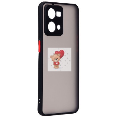 Чехол-накладка для OPPO Reno 7 (черный) - PC041