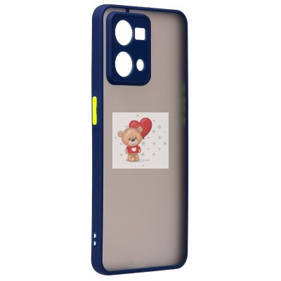 Чехол-накладка для OPPO Reno 7 (темно-синий) - PC041