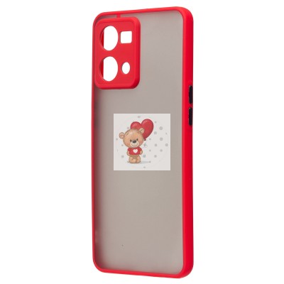 Чехол-накладка для OPPO Reno 7 (красный) - PC041