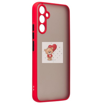 Чехол-накладка для Samsung Galaxy A34 (красный/черный) - PC041