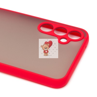 Чехол-накладка для Samsung Galaxy A34 (красный/черный) - PC041