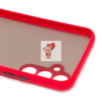 Чехол-накладка для Samsung Galaxy A34 (красный/черный) - PC041