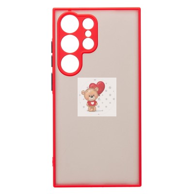 Чехол-накладка для Samsung Galaxy S24 Ultra (красный) - PC041 Чехол-накладка для Samsung Galaxy S24 Ultra (красный) - PC041