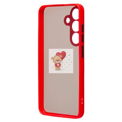 Чехол-накладка для Samsung Galaxy S24 (красный) - PC041 Чехол-накладка для Samsung Galaxy S24 (красный) - PC041