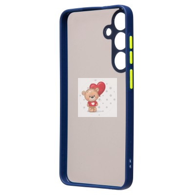 Чехол-накладка для Samsung Galaxy S24+ (темно-синий) - PC041