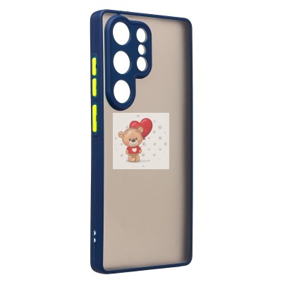 Чехол-накладка для Samsung Galaxy S25 Ultra (темно-синий) - PC041