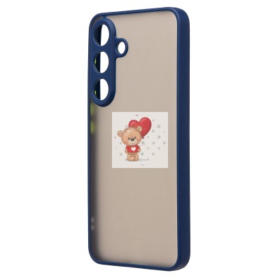 Чехол-накладка для Samsung Galaxy S25 (темно-синий) - PC041