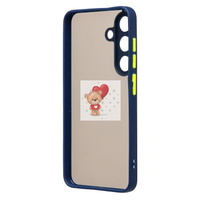 Чехол-накладка для Samsung Galaxy S25 (темно-синий) - PC041