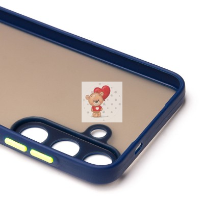 Чехол-накладка для Samsung Galaxy S25 (темно-синий) - PC041