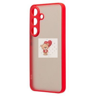 Чехол-накладка для Samsung Galaxy S25 (красный) - PC041 Чехол-накладка для Samsung Galaxy S25 (красный) - PC041