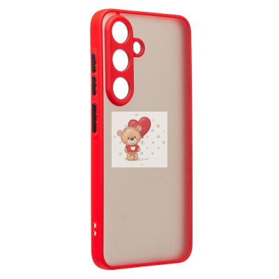 Чехол-накладка для Samsung Galaxy S25 (красный) - PC041 Чехол-накладка для Samsung Galaxy S25 (красный) - PC041