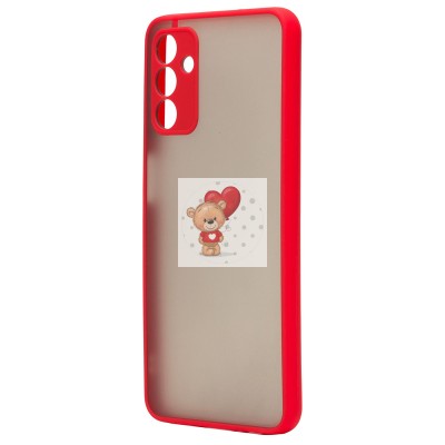 Чехол-накладка для Samsung A047 Galaxy A04s (красный/черный) - PC041