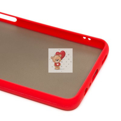 Чехол-накладка для Samsung A047 Galaxy A04s (красный/черный) - PC041