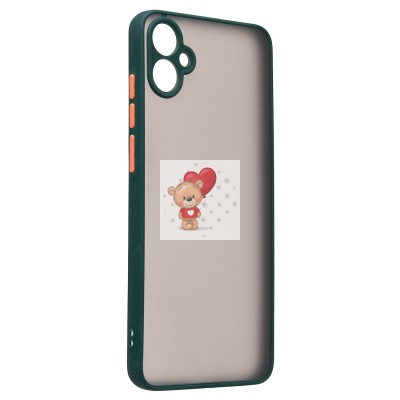 Чехол-накладка для Samsung A055 Galaxy A05 (темно-зеленый) - PC041