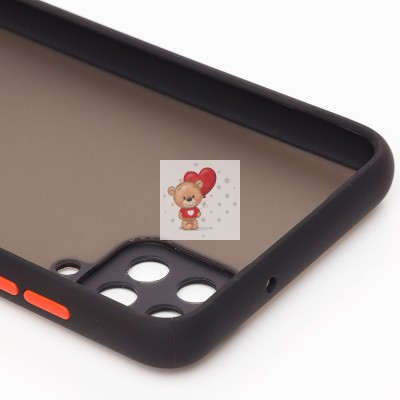 Чехол-накладка для Samsung A125 Galaxy A12 (черный/черный) - PC041