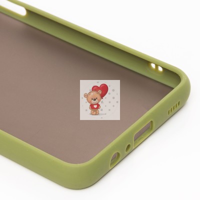 Чехол-накладка для Samsung A125 Galaxy A12 (зеленый/черный) - PC041