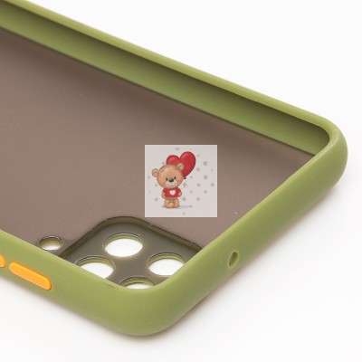 Чехол-накладка для Samsung A125 Galaxy A12 (зеленый/черный) - PC041