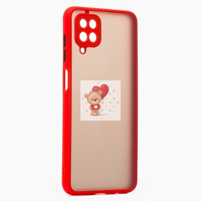 Чехол-накладка для Samsung A125 Galaxy A12 (красный/черный) - PC041