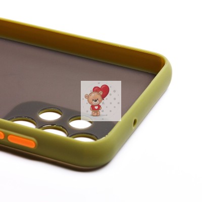 Чехол-накладка для Samsung A135 Galaxy A13 4G (зеленый/черный) - PC041