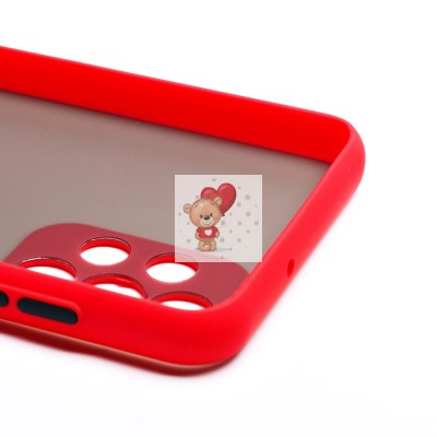 Чехол-накладка для Samsung A135 Galaxy A13 4G (красный/черный) - PC041