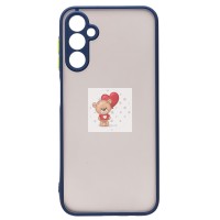 Чехол-накладка для Samsung A145 Galaxy A14 4G (MediaTek) (темно-синий/черный) - PC041