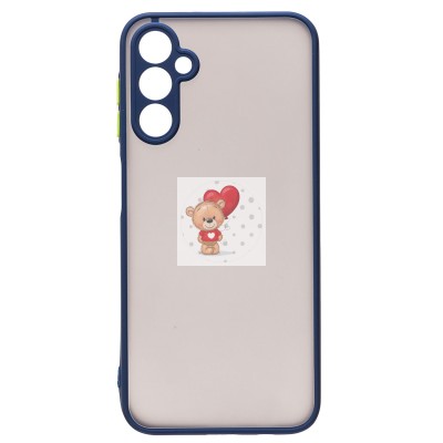 Чехол-накладка для Samsung A146 Galaxy A14 5G (MediaTek) (темно-синий/черный) - PC041