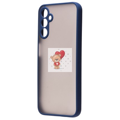 Чехол-накладка для Samsung A146 Galaxy A14 5G (MediaTek) (темно-синий/черный) - PC041