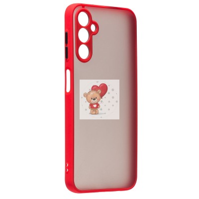 Чехол-накладка для Samsung A146 Galaxy A14 5G (MediaTek) (красный/черный) - PC041 Чехол-накладка для Samsung A146 Galaxy A14 5G (MediaTek) (красный/черный) - PC041