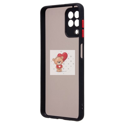 Чехол-накладка для Samsung M225 Galaxy M22 (черный/черный) - PC041