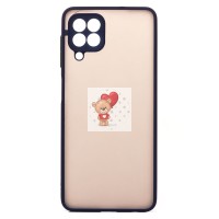 Чехол-накладка для Samsung M225 Galaxy M22 (темно-синий/черный) - PC041