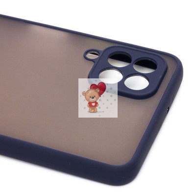 Чехол-накладка для Samsung M225 Galaxy M22 (темно-синий/черный) - PC041