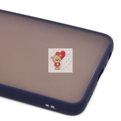 Чехол-накладка для Samsung M225 Galaxy M22 (темно-синий/черный) - PC041