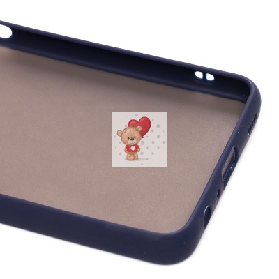 Чехол-накладка для Samsung M225 Galaxy M22 (темно-синий/черный) - PC041