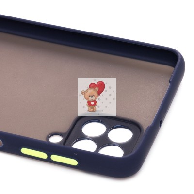 Чехол-накладка для Samsung M225 Galaxy M22 (темно-синий/черный) - PC041