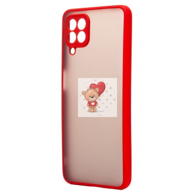 Чехол-накладка для Samsung M225 Galaxy M22 (красный/черный) - PC041