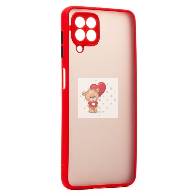 Чехол-накладка для Samsung M225 Galaxy M22 (красный/черный) - PC041