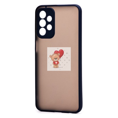 Чехол-накладка для Samsung A235 Galaxy A23 4G (синий/черный) - PC041